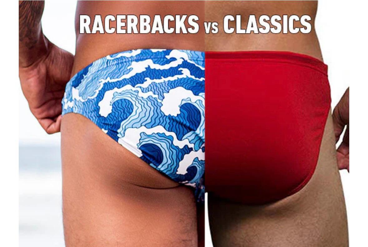 Classic Cut vs Racerback Swim Briefs