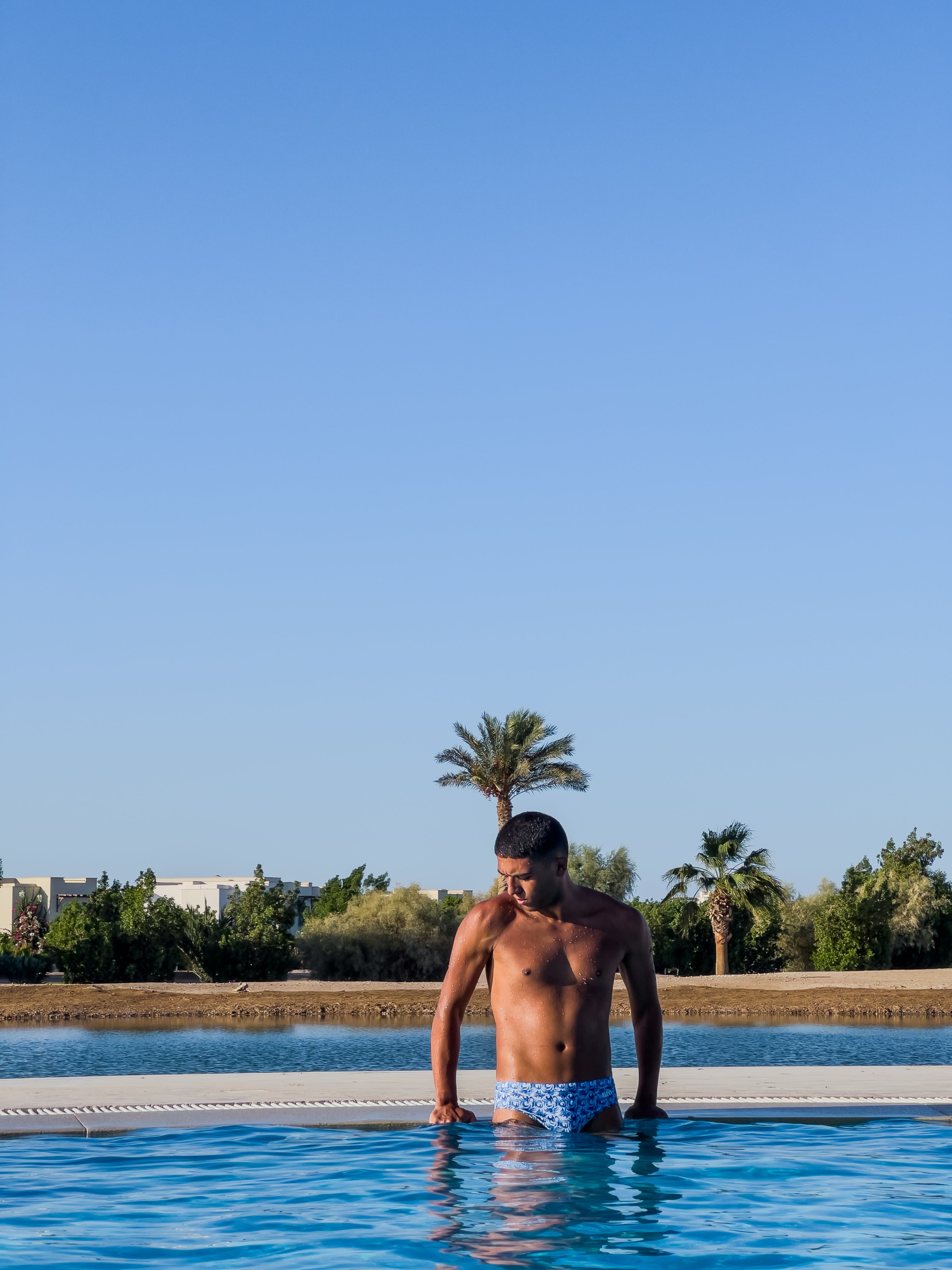 Men’s Swim Brief - Ocean  Swirls