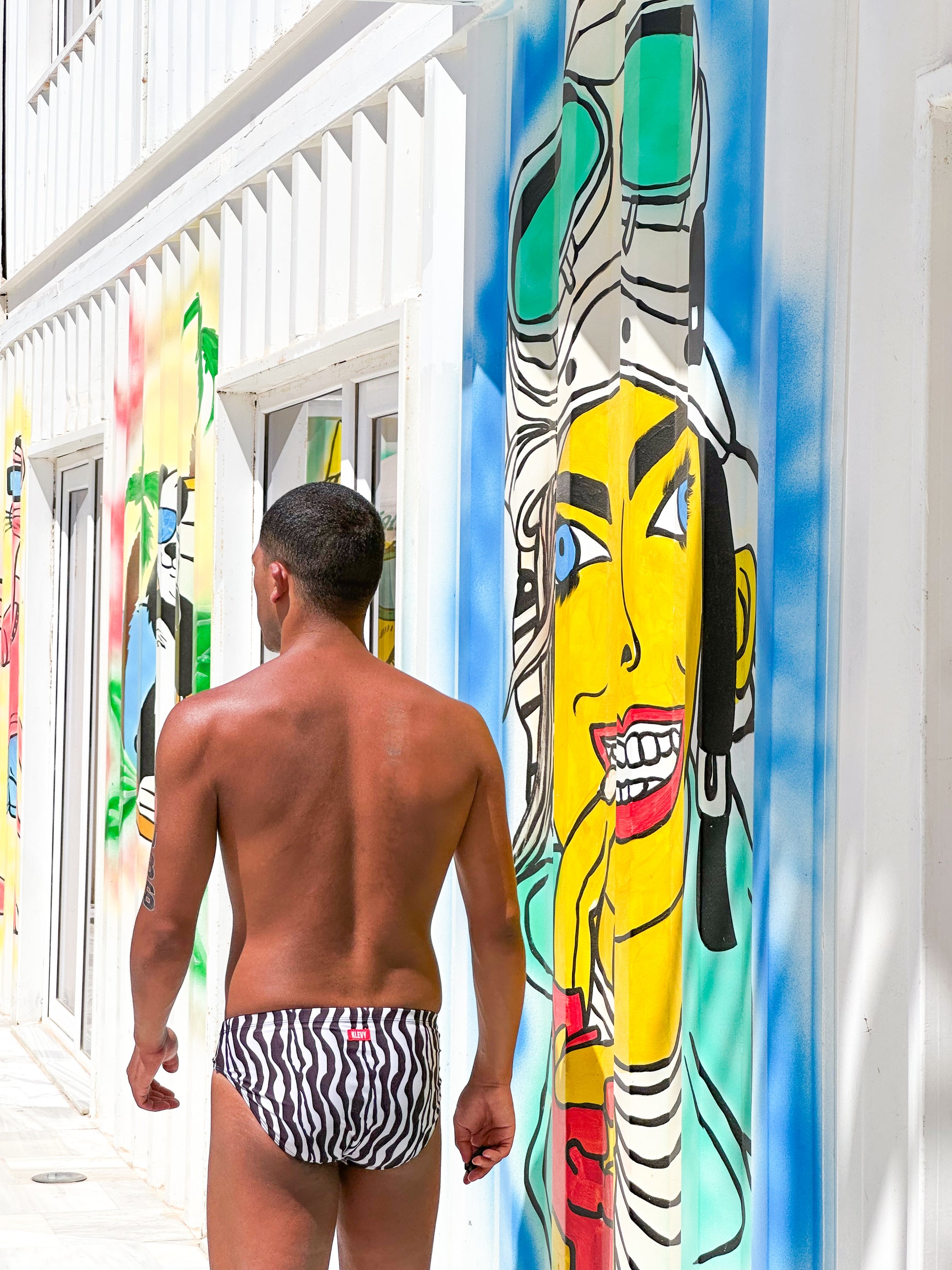 Men’s Swim Brief - Zebra Rhythm