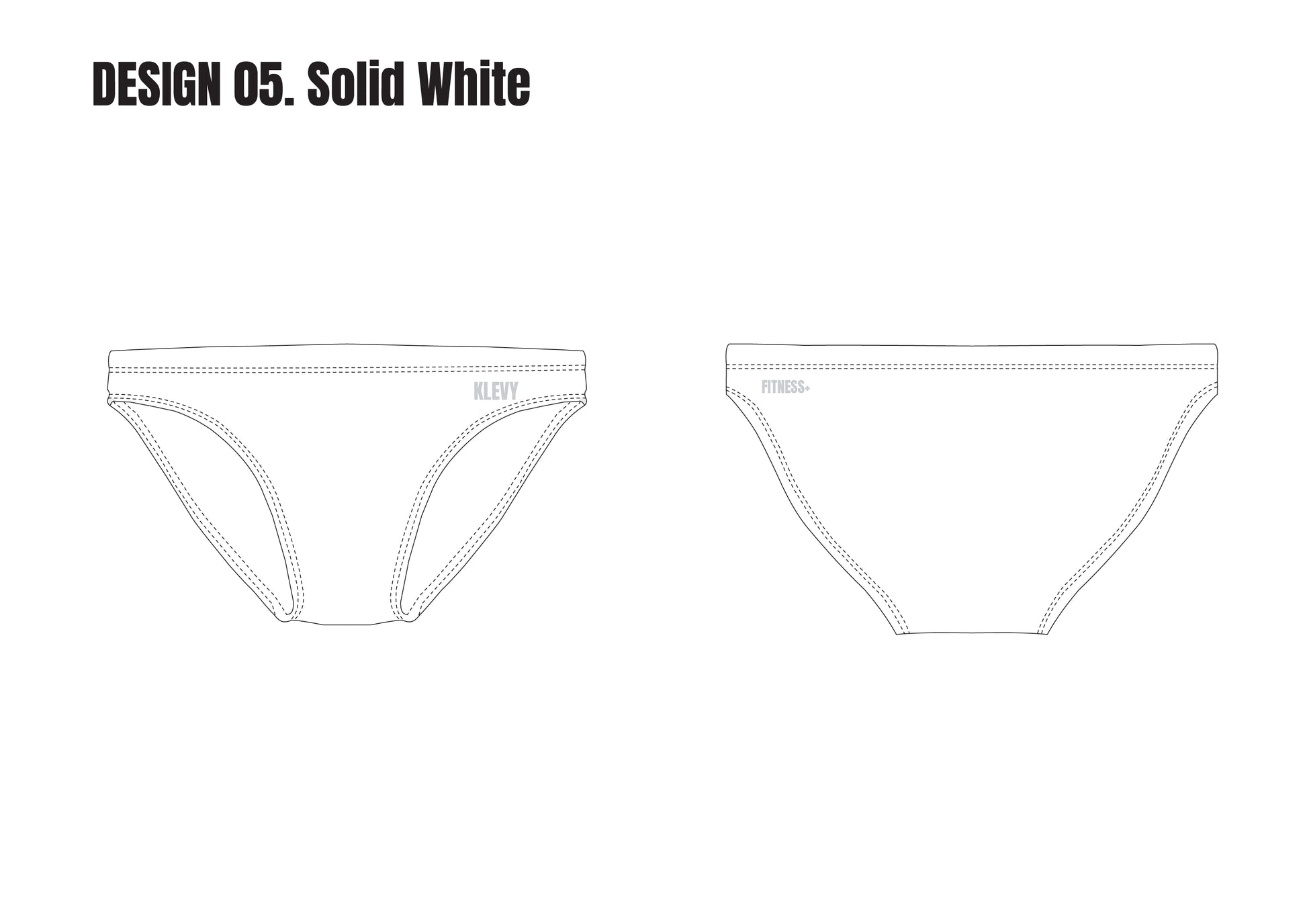 Men's Fitness+ Swim Brief - White
