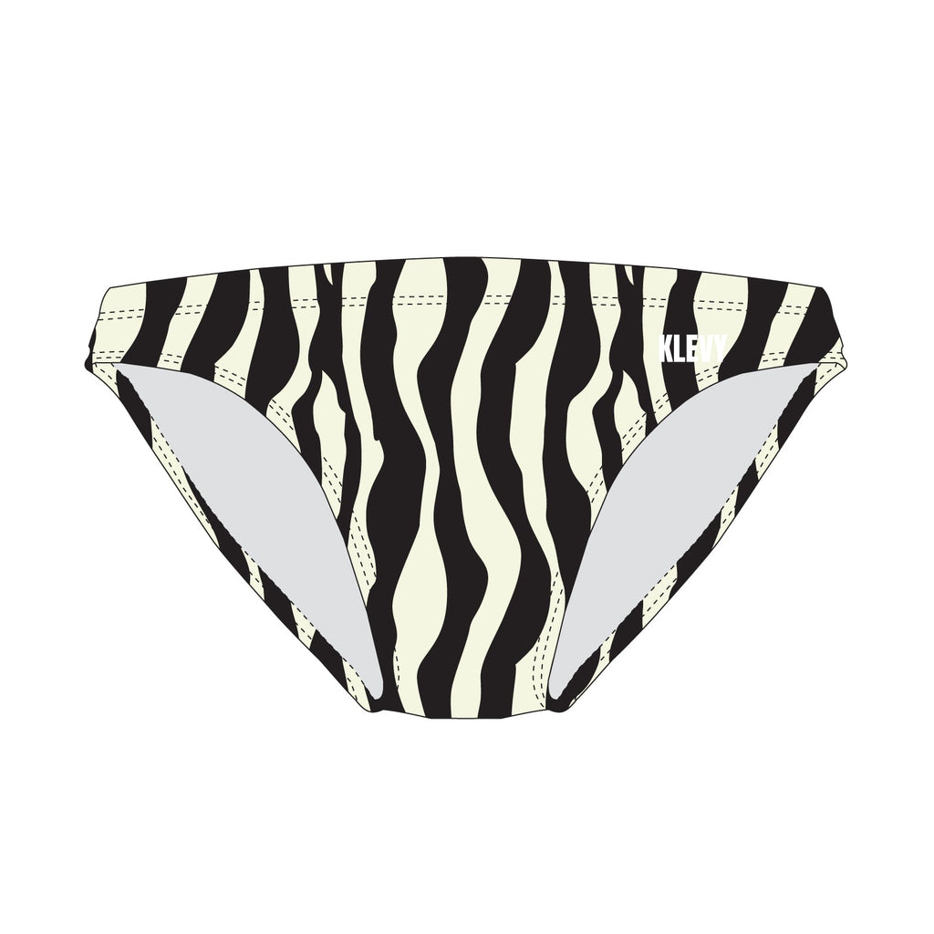 Men's zebra swim brief بيكيني مايوه رجالي سبيدو كلوت زيبرا اسود