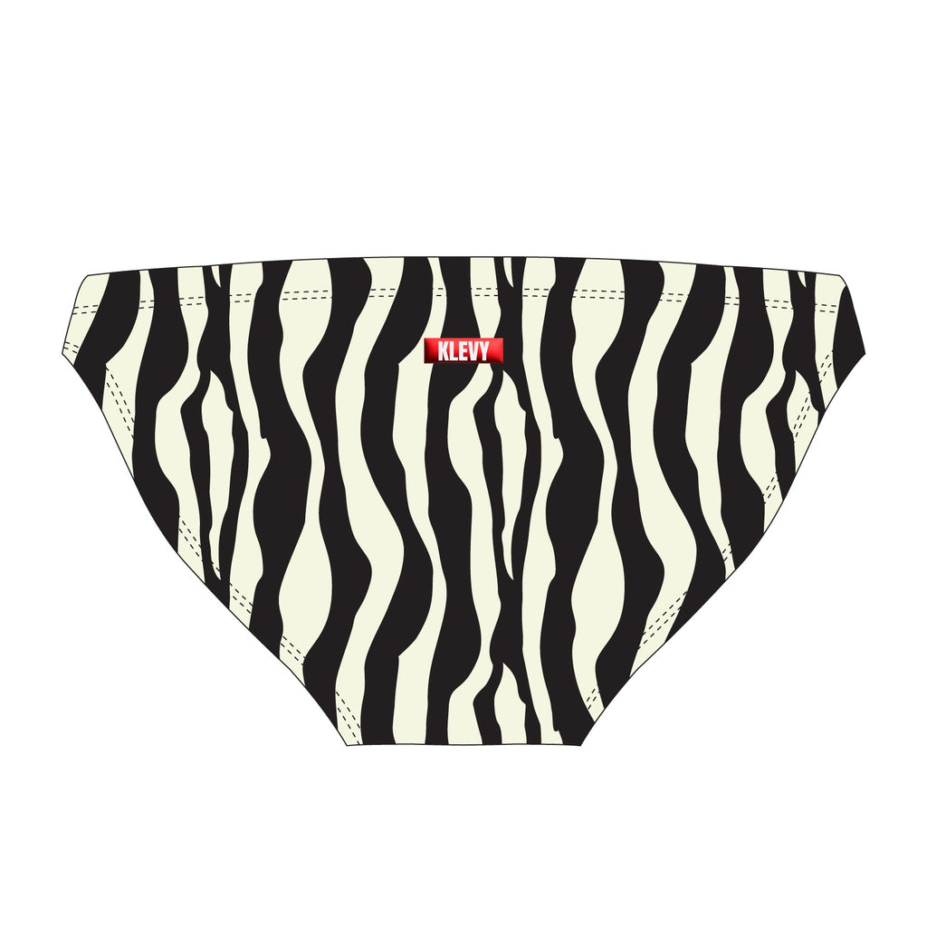 Men's zebra swim brief بيكيني مايوه رجالي سبيدو كلوت زيبرا اسود